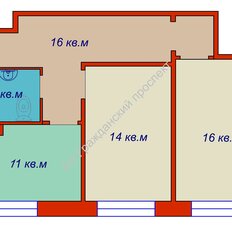 Квартира 61,2 м², 2-комнатная - изображение 2