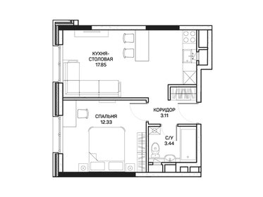 37,7 м², 1-комнатные апартаменты 8 125 760 ₽ - изображение 9