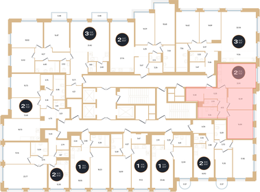 Квартира 73,2 м², 2-комнатная - изображение 2