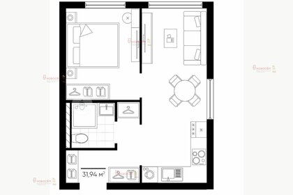 Квартира 32 м², 2-комнатная - изображение 1