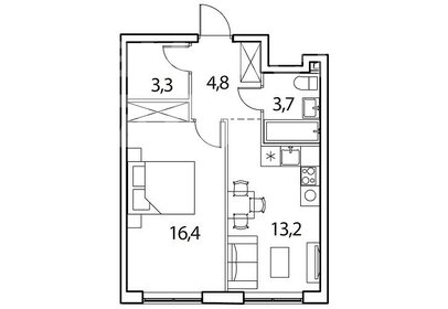 60 м², 2-комнатная квартира 8 500 000 ₽ - изображение 64