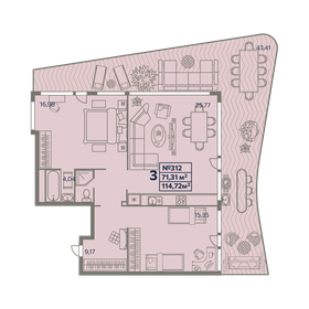 120 м², 3-комнатные апартаменты 17 994 000 ₽ - изображение 28