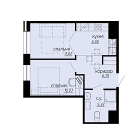 47,3 м², 2-комнатная квартира 9 500 000 ₽ - изображение 91