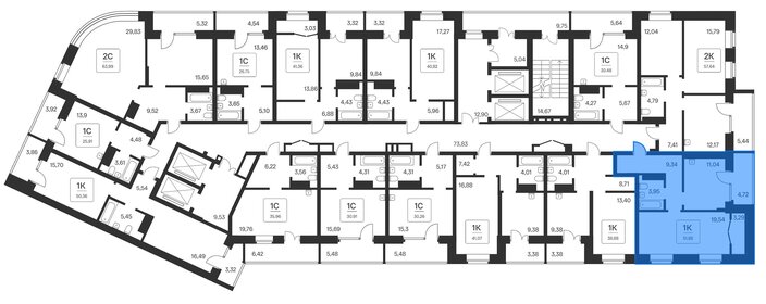 23,7 м², апартаменты-студия 9 200 000 ₽ - изображение 19