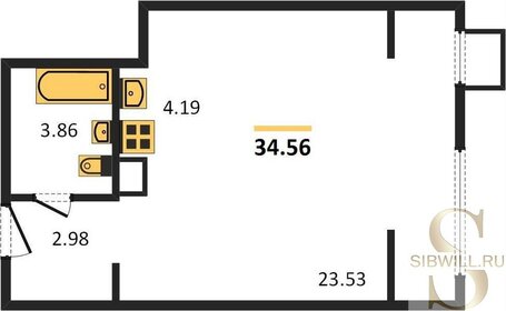 28,3 м², квартира-студия 3 699 000 ₽ - изображение 124