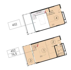 73,6 м², 2-комнатные апартаменты 132 480 000 ₽ - изображение 19