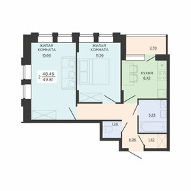 65 м², 2-комнатная квартира 6 500 000 ₽ - изображение 88