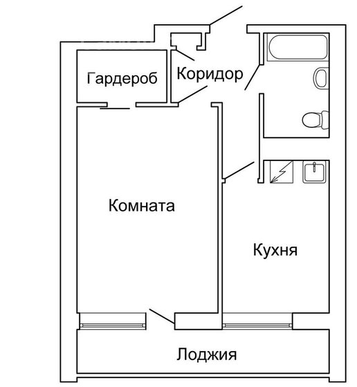 35 м², 1-комнатная квартира 2 650 000 ₽ - изображение 1