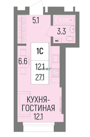 21,3 м², 1-комнатная квартира 4 300 000 ₽ - изображение 88