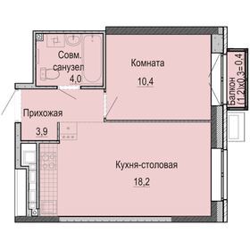 Квартира 36,9 м², 1-комнатная - изображение 1