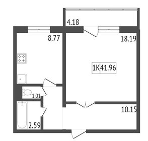 36,8 м², квартира-студия 4 290 000 ₽ - изображение 44