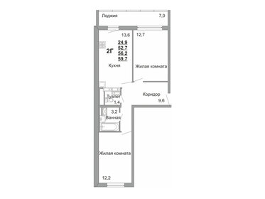 120 м², 4-комнатная квартира 8 300 000 ₽ - изображение 133