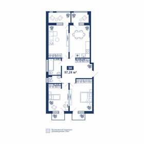 103,4 м², 3-комнатная квартира 9 990 000 ₽ - изображение 33