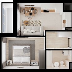 Квартира 34,3 м², 1-комнатная - изображение 3