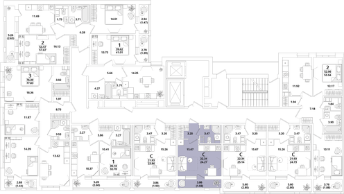 22,7 м², квартира-студия 7 350 000 ₽ - изображение 101