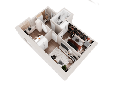 47,8 м², 2-комнатная квартира 3 350 000 ₽ - изображение 82
