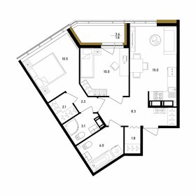 74,6 м², 2-комнатная квартира 19 840 000 ₽ - изображение 103