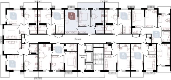 63,5 м², 2-комнатная квартира 6 500 000 ₽ - изображение 55