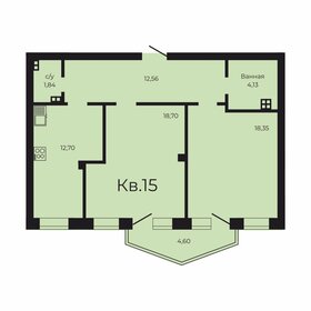 Квартира 73,1 м², 2-комнатная - изображение 1