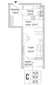 31,4 м², квартира-студия 5 464 800 ₽ - изображение 23