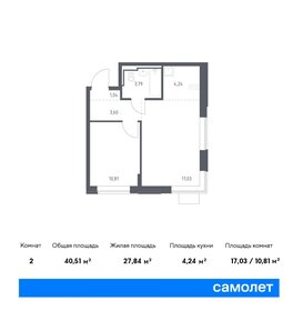 38,9 м², 1-комнатная квартира 7 802 151 ₽ - изображение 6