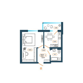 43,5 м², 1-комнатная квартира 4 514 490 ₽ - изображение 32