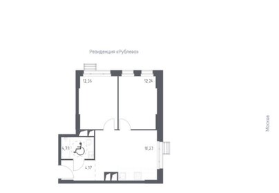 Квартира 51,3 м², 2-комнатные - изображение 1