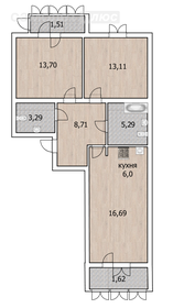 69,4 м², 3-комнатная квартира 6 850 000 ₽ - изображение 39