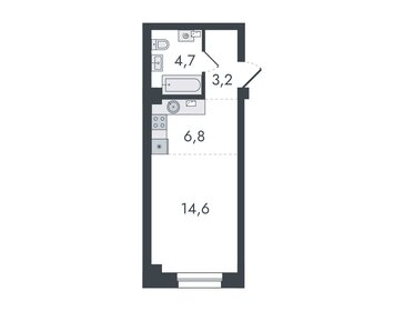 Квартира 29,3 м², студия - изображение 1