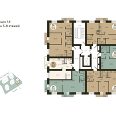 Квартира 61,6 м², 3-комнатная - изображение 3