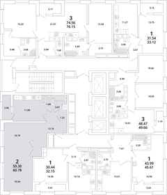 Квартира 60,6 м², 2-комнатная - изображение 2