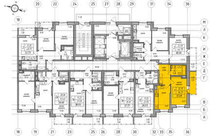 31 м², 1-комнатная квартира 5 950 000 ₽ - изображение 78