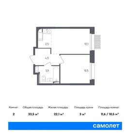 33 м², 2-комнатная квартира 8 500 000 ₽ - изображение 61