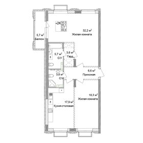 70 м², 2-комнатная квартира 16 734 900 ₽ - изображение 55