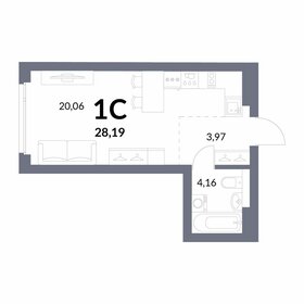 28,2 м², квартира-студия 7 100 000 ₽ - изображение 42