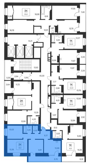 67 м², 3-комнатная квартира 9 500 000 ₽ - изображение 1