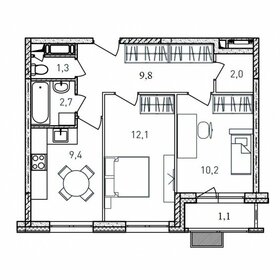 44 м², 2-комнатная квартира 6 950 000 ₽ - изображение 37