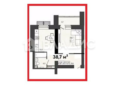 38,2 м², 1-комнатная квартира 3 630 900 ₽ - изображение 49