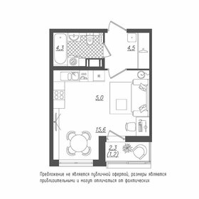 33,3 м², квартира-студия 11 580 893 ₽ - изображение 63