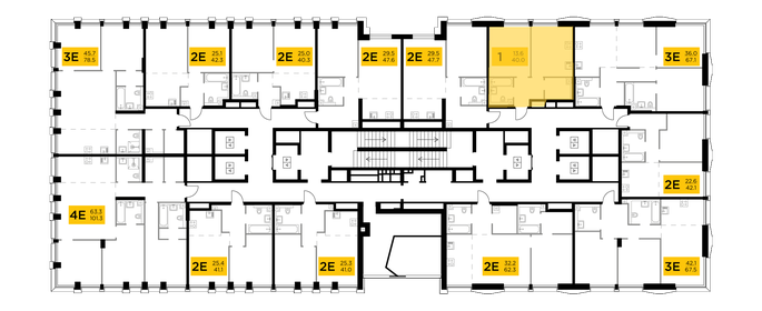 20,4 м², апартаменты-студия 5 000 040 ₽ - изображение 139