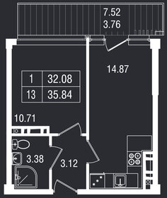 35,1 м², 1-комнатные апартаменты 10 070 148 ₽ - изображение 3