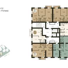 Квартира 69,4 м², 2-комнатная - изображение 2