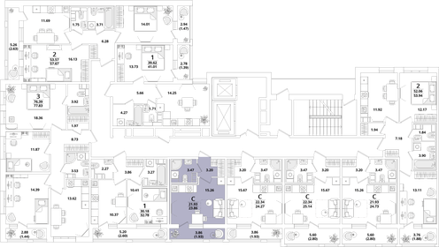 24 м², квартира-студия 7 300 000 ₽ - изображение 11