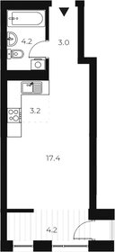 Квартира 32 м², студия - изображение 1