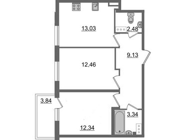 Квартира 54 м², 2-комнатная - изображение 1