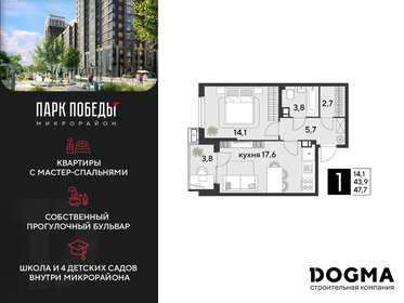 55,6 м², 1-комнатная квартира 9 165 750 ₽ - изображение 3