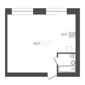 Квартира 35 м², студия - изображение 1