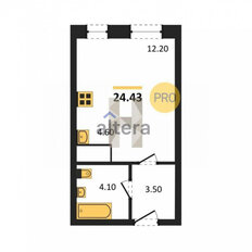 Квартира 24,4 м², студия - изображение 3