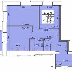 Квартира 61,1 м², 2-комнатная - изображение 2