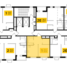 Квартира 35,8 м², 1-комнатная - изображение 2